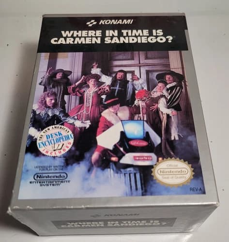 Where in Time is Carmen Sandiego (Nintendo Entertainment System, 1991)CIB,TESTED