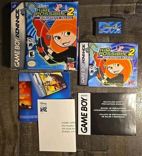 Disney's Kim Possible 2: Drakken's Demise Nintendo Game Boy Advance GBA CIB