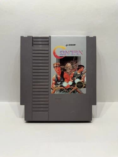 Contra (Nintendo NES, 1988) Authentic Cartridge Only Tested Working