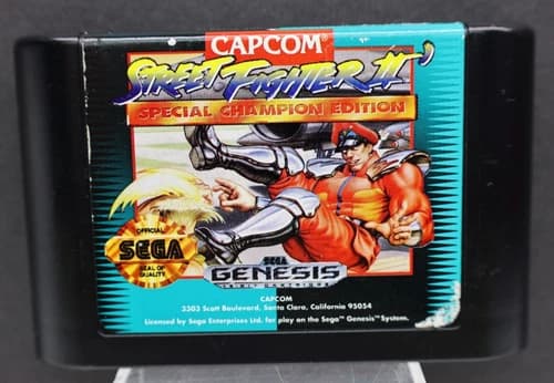 Street Fighter II Special Champion Edition Sega Genesis 1993 Tested Cleaned