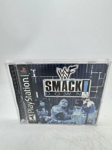 WWF SmackDown (Sony PlayStation 1, 2000) PS1 CIB Reg Card Black Label Tested