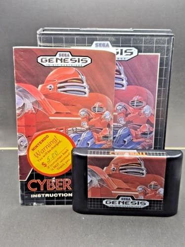 Cyberball (Sega Genesis, 1990) COMPLETE and Tested!! Former Rental..