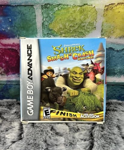 Shrek: Smash n' Crash Racing (Nintendo Game Boy Advance, Complete in Box