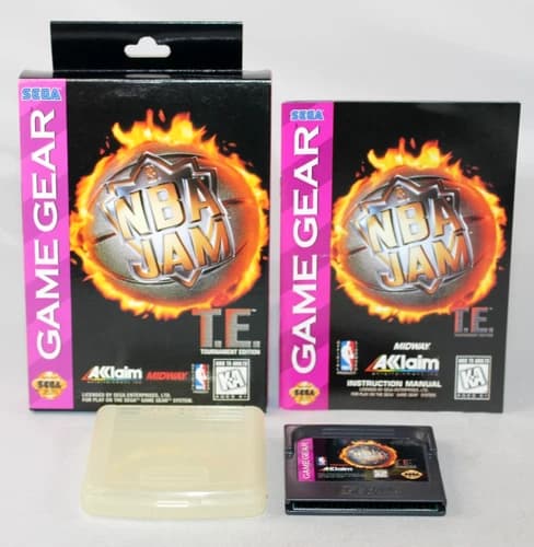 NBA Jam T.E. Tournament Edition Sega Game Gear Complete CIB! Great Condition!