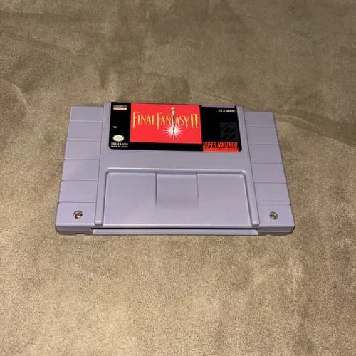 Final Fantasy II 2 (Super Nintendo, SNES) Authentic Cartridge - Tested & Works