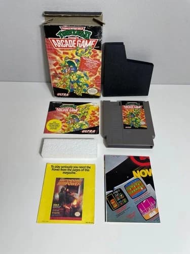TMNT Turtles II The Arcade Game Nintendo NES Complete CIB Authentic