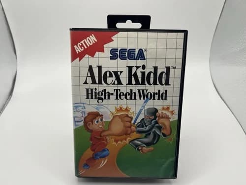 Alex Kidd: High-Tech World (Sega Master, 1989) Tested And Works Great CIB
