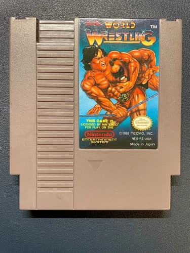 Tecmo World Wrestling (NES, Nintendo Entertainment System, 1990) Tested