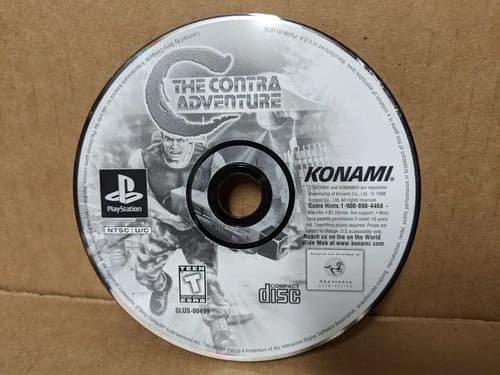 The Contra Adventure for Sony PlayStation PS1 Tested Disc Only