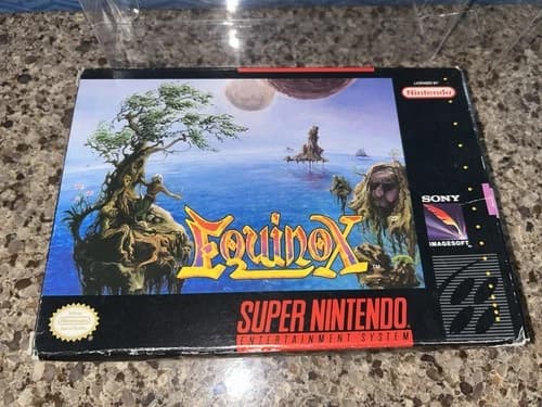 Equinox (Super Nintendo Entertainment System, 1994) CIB complete puzzle SNES