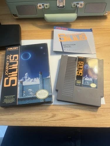 Journey to Silius (Nintendo NES, 1990) Complete CIB Very Nice! Manual Inserts