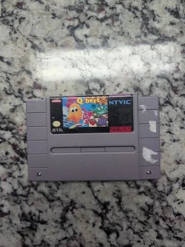 Q Bert 3 Super Nintendo SNES Video Game Cartridge Authentic Tested Fast Ship