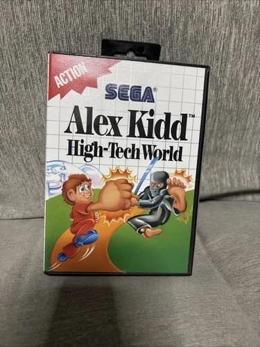 Alex Kidd: High-Tech World (Sega Master, 1989) CIB Complete in Box! Tested!
