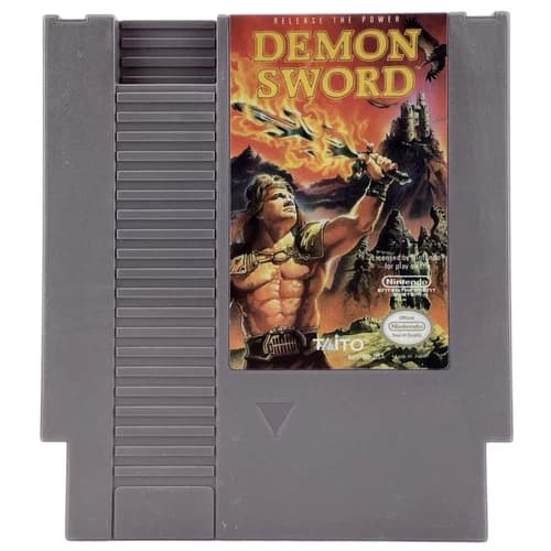 Demon Sword Nintendo Entertainment System NES Tested Very Good Condition