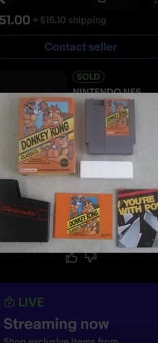 NINTENDO NES DONKEY KONG CLASSICS CIB ORIGINAL AUTHENTIC