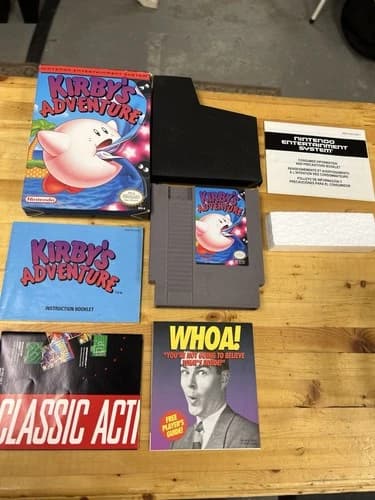 Kirby's Adventure (Nintendo Entertainment System, 1993) CIB Great Condition!