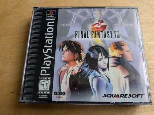 Final Fantasy 8 VIII (Playstation PS1) Tested Complete Black Label