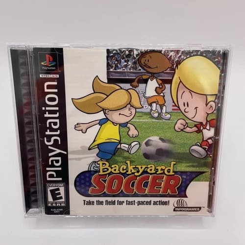 Backyard Soccer PS1 PlayStation 1 Complete CIB