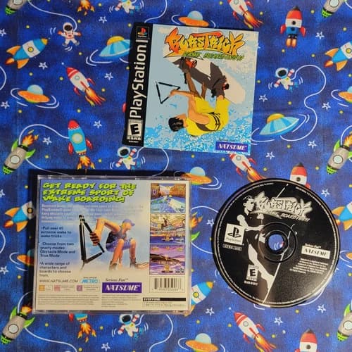BursTrick Wake Boarding (PlayStation 1, 2001) Complete Tested Working Free Ship