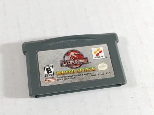 Jurassic Park III Island Attack 3 Nintendo GameBoy Advance GBA Authentic Cleaned