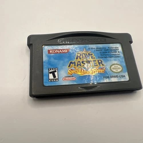Nintendo GameBoy Advance GBA Rave Master Special Attack Force Tested Working