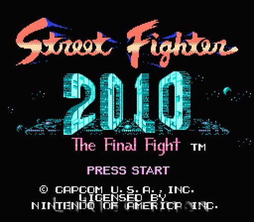 Street Fighter 2010 The Final Fight -NES Nintendo Game