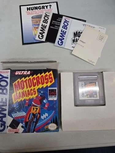 Motocross Maniacs (Nintendo Game Boy Gameboy) Complete in Box CIB