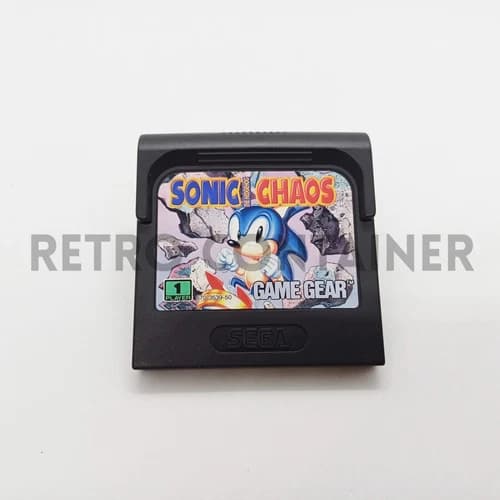 Vintage Game SEGA GAME GEAR Cartridge - Sonic Chaos - Retrogaming