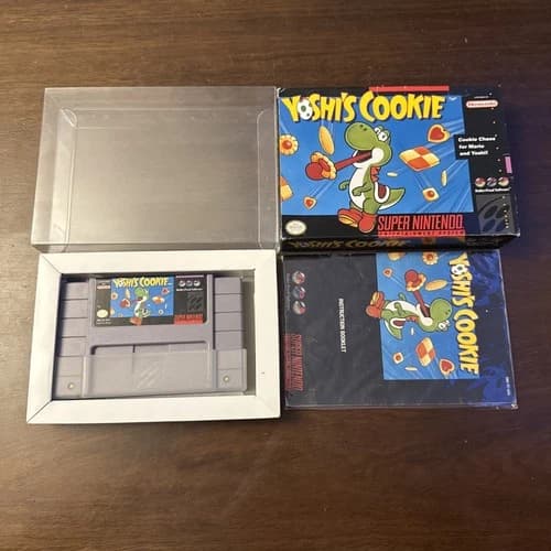 Yoshi's Cookie (Super Nintendo SNES) Complete - Tested - Authentic