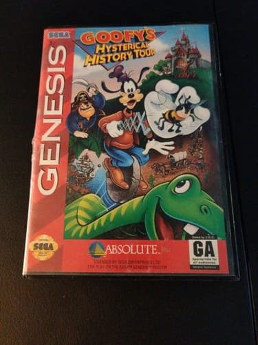 Goofy's Hysterical History Tour (Sega Genesis, 1993) CIB