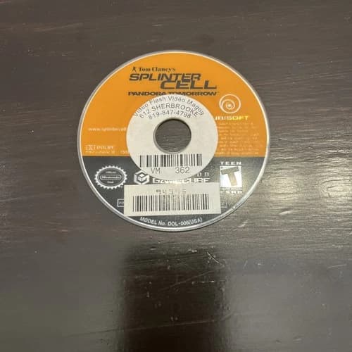 Tom Clancy's Splinter Cell Pandora Tomorrow Nintendo GameCube 2004 Disc Only