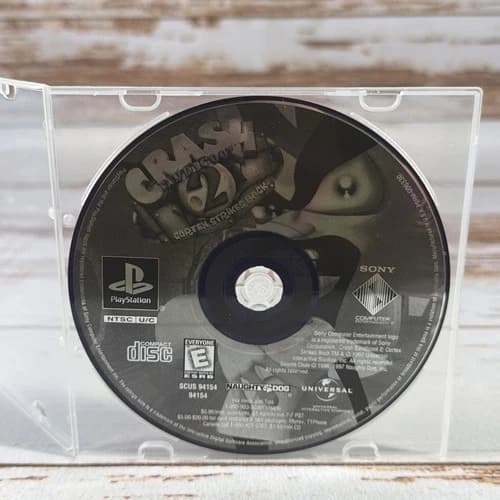 Sony PlayStation 1 PS1 Crash Bandicoot 2 Cortex Strikes Back Disc Only Tested