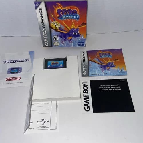 Spyro: Season of Ice (Nintendo Game Boy Advance, 2001) GBA CIB Complete