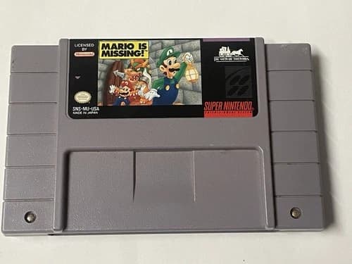 MARIO IS MISSING! Super Nintendo SNES Video Game AUTHENTIC 1993