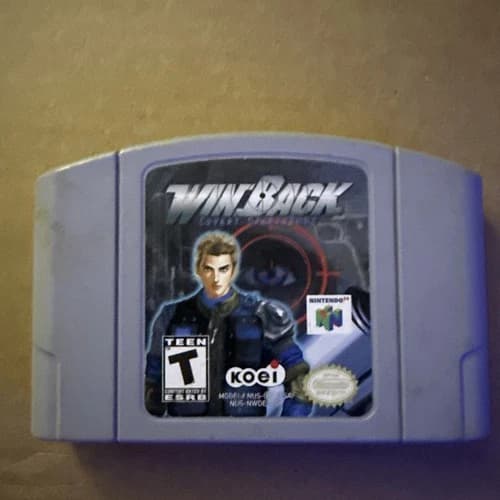 WinBack Covert Operations Nintendo 64 N64 Authentic Cartridge Tested Working