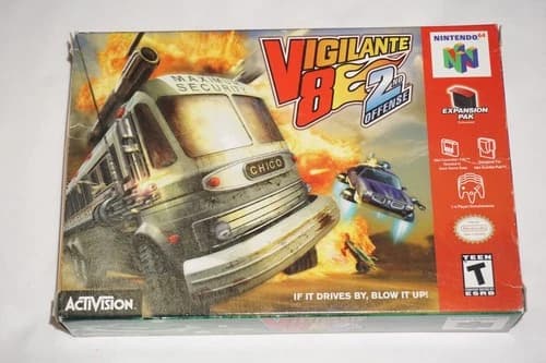 Vigilante 8: 2nd Offense (Nintendo 64 N64) Complete in Box CIB