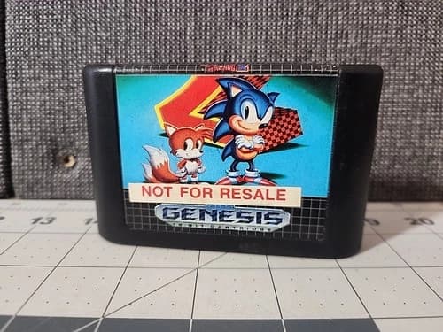 Sonic the Hedgehog 2 Not for Resale (Sega Genesis 1992) Cartridge Only Tested