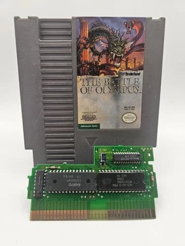 Nintendo NES Battle Of Olympus Tested & Working Authentic 1989 Cartridge Only