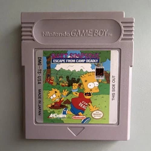 Acclaim Bart Simpson's Escape from Camp Deadly Nintendo Game Boy The Simpsons
