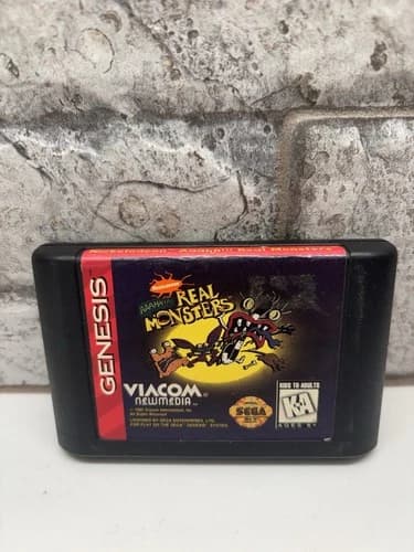 Nickelodeon Aaahh Real Monsters (Sega Genesis) Cartridge Only - Tested & Works