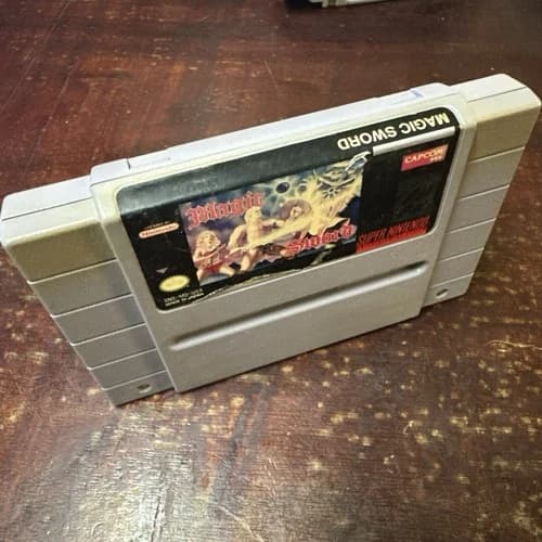 Magic Sword SNES Game Cart Super Nintendo Authentic Game