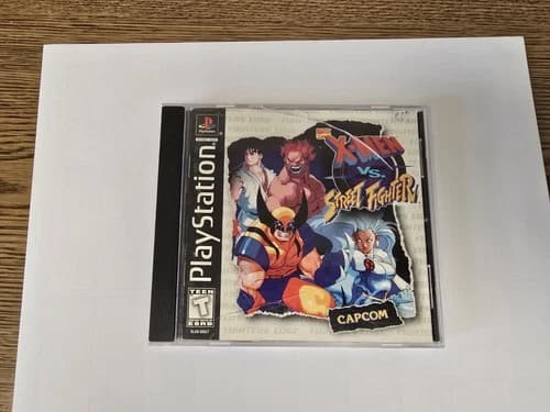 Marvel Comics X-Men vs Street Fighter (PlayStation 1, 1998, Capcom) PS1 CIB Game