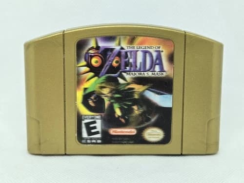 Legend of Zelda: Majora's Mask (Nintendo 64) N64 Authentic Tested Cart Only Gold