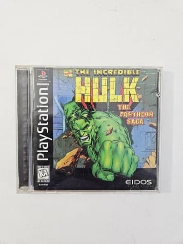 The Incredible Hulk: The Pantheon Saga (PlayStation 1 PS1) W Reg Card Tested