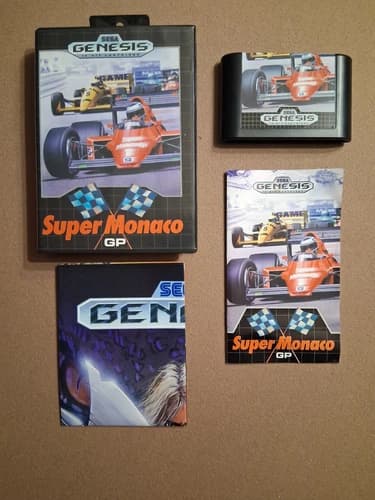 Super Monaco GP (Sega Genesis, 1990) CIB Complete TESTED racing