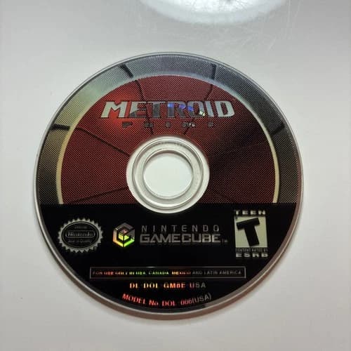 Gamecube Metroid Prime with bonus disc Tested Works Nintendo 2002
