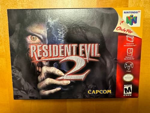 Resident Evil 2 - Nintendo 64 (N64) Complete in Box CIB Reg Instruction Manual