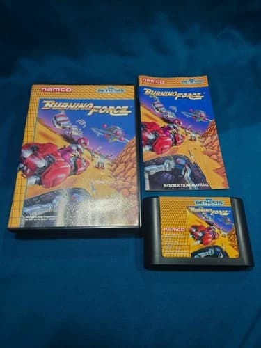 Burning Force - Sega Genesis Complete Game, Box and Manual Real Authentic CIB