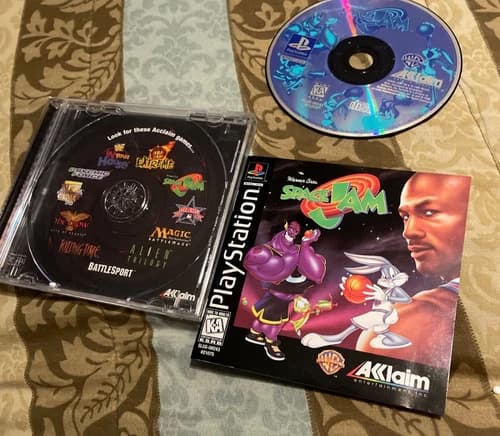 Space Jam (Sony PlayStation 1, 1997) cib Michael Jordan looney tunes