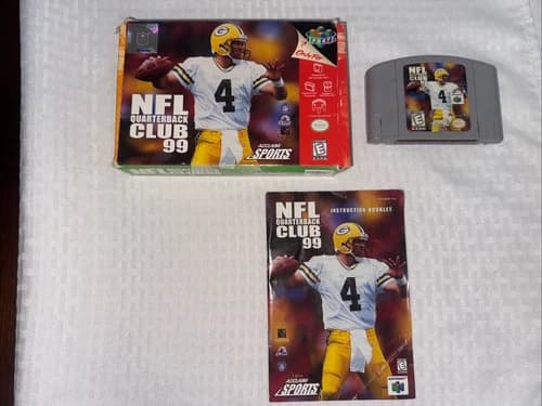 Nintendo 64 N64 NFL Quarterback Club 99 Authentic Box Manual CIB Tested